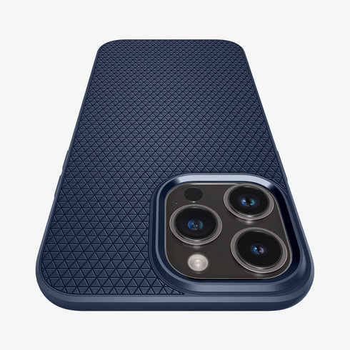 ACS04813 - iPhone 14 Pro Max Case Liquid Air in matte black showing the back
